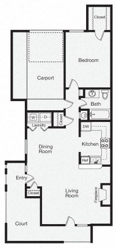 One Bedroom Apartment Home
