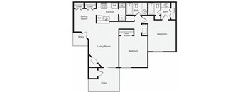 2 Bedroom Apartment Home