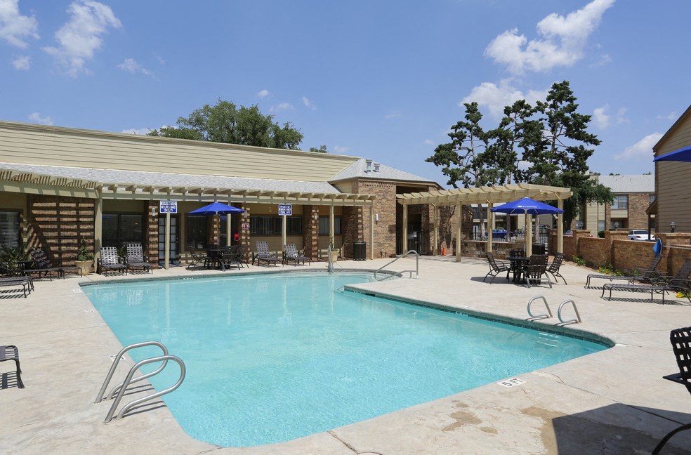 the swimming pool at our apartments
