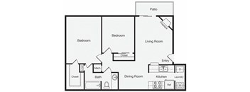 2 Bedroom Apartment Home