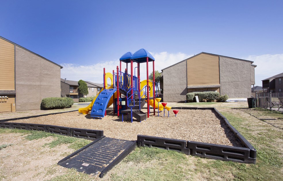 a playground at the apartments for rent