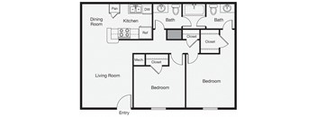 2 Bedroom Apartment Home
