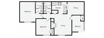 2 Bedroom Apartment Home