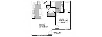 A-3 1Bedroom - Corner