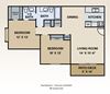2 bedroom 1 1/2 bath