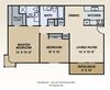 2 bedroom 1 3/4 bath