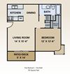 1 Bedroom 1 Bath