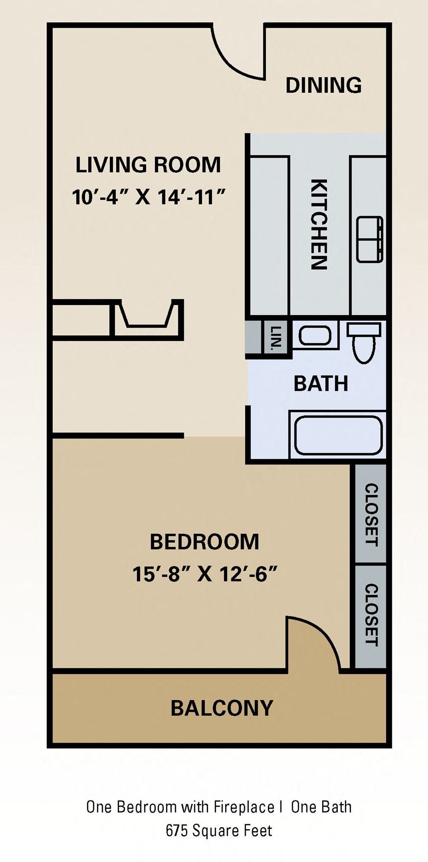 1 Bedroom 1 Bath