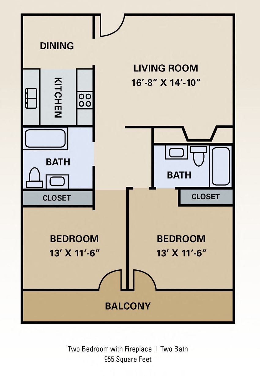 2 Bedroom 2 Bath