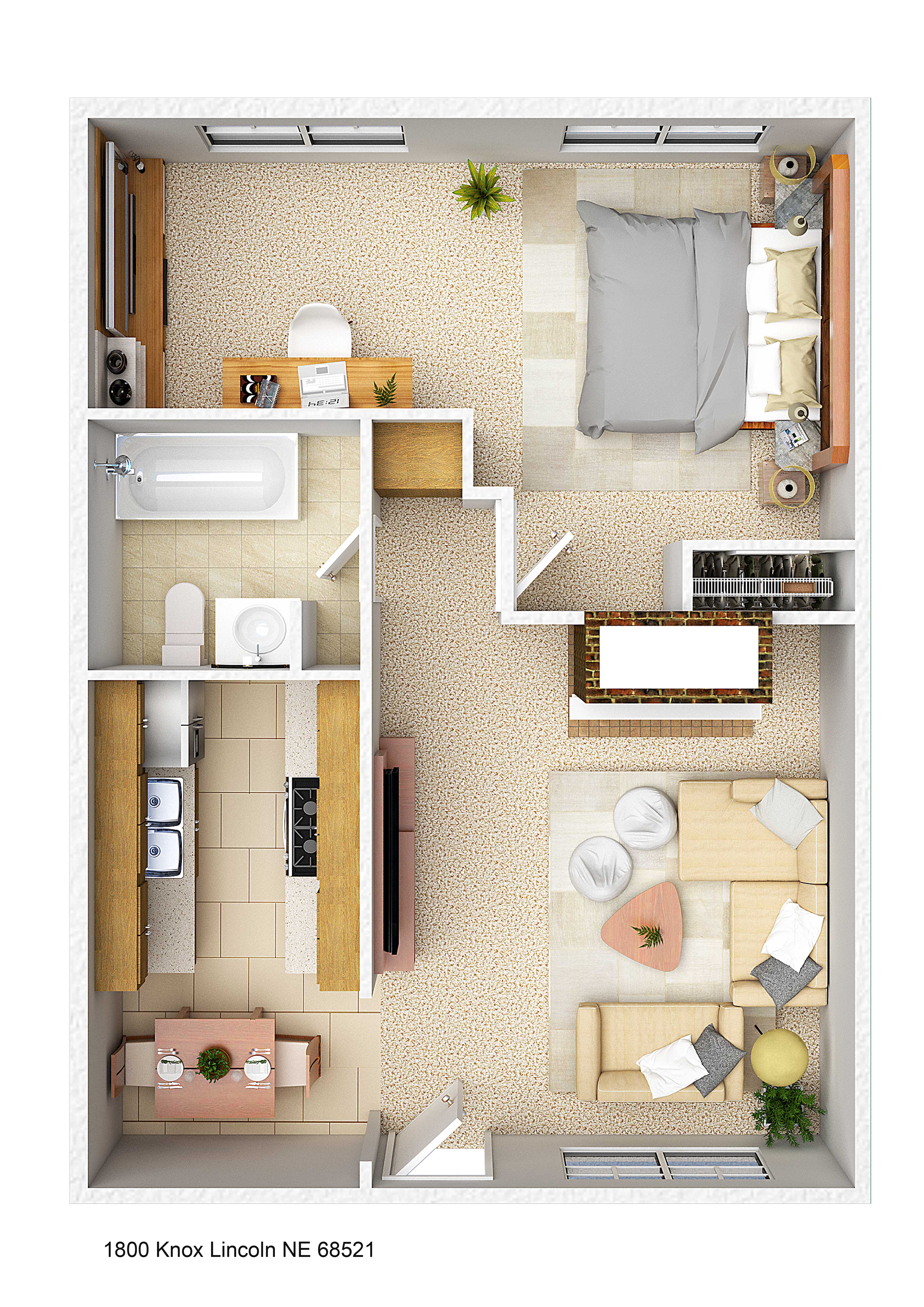 1 Bedroom 1 Bath