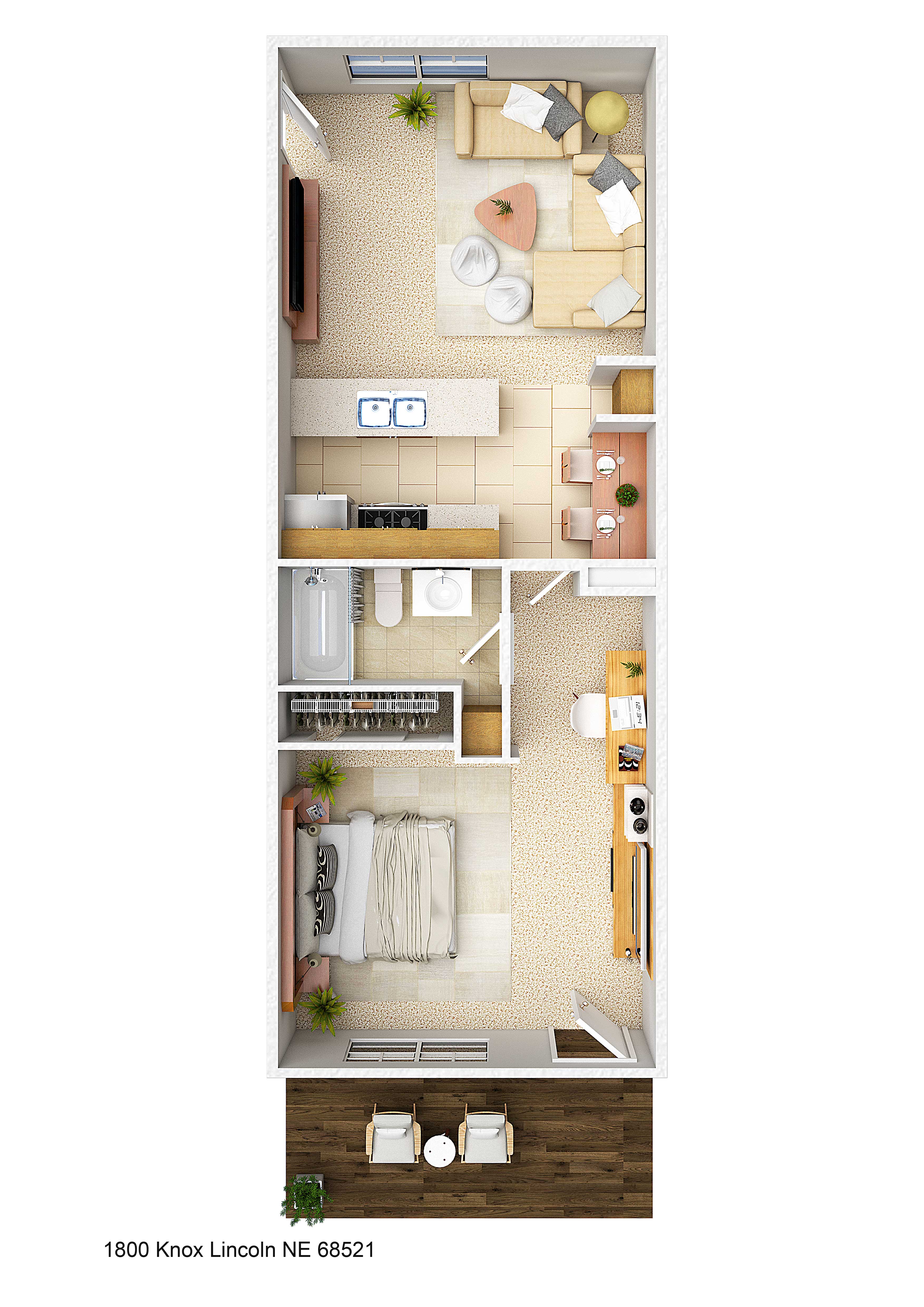 1 Bedroom 1 Bath