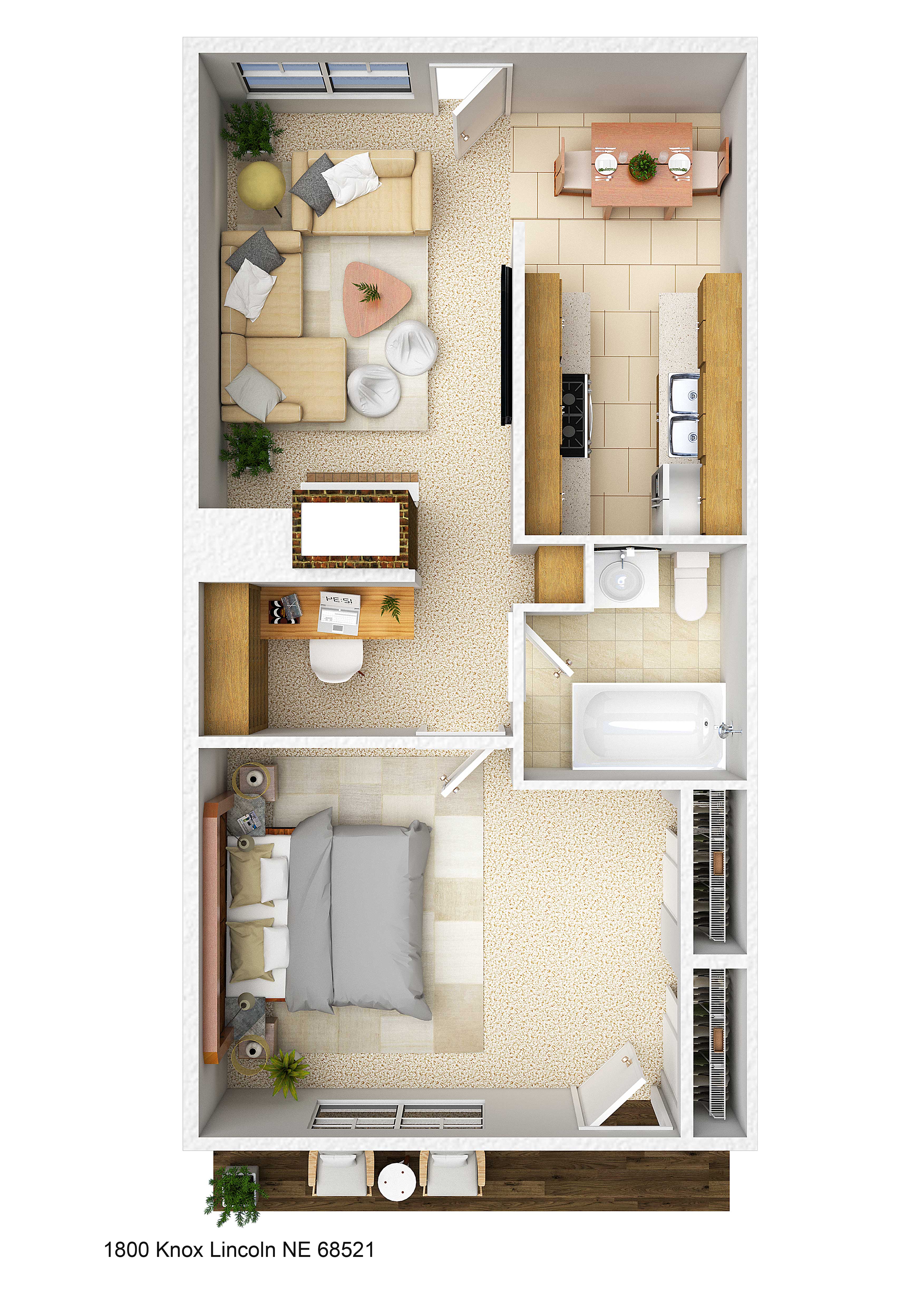 1 Bedroom 1 Bath