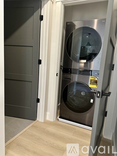 A modern kitchen with a stainless steel dishwasher.