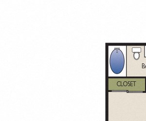 C1 SkyHouse Dallas C1 floor plan 620 square feet Dallas, TX Apartments