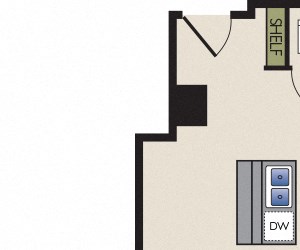 D SkyHouse Dallas D floor plan 724 square feet Dallas, TX Apartments