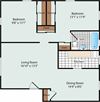 2 Bedroom Floorplan 2 Bedroom Floorplan at Olde Salem Village