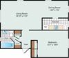 1 Bedroom Floorplan 1 Bedroom Floorplan at Olde Salem Village