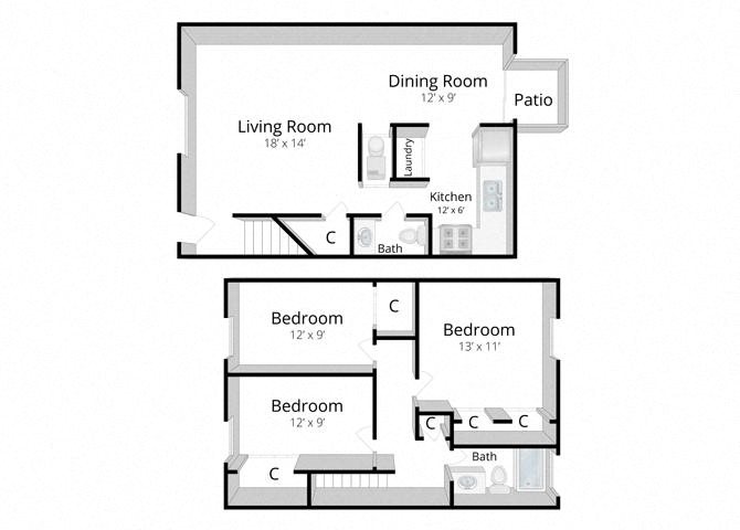 Three Bedroom Townhome in Greenwood