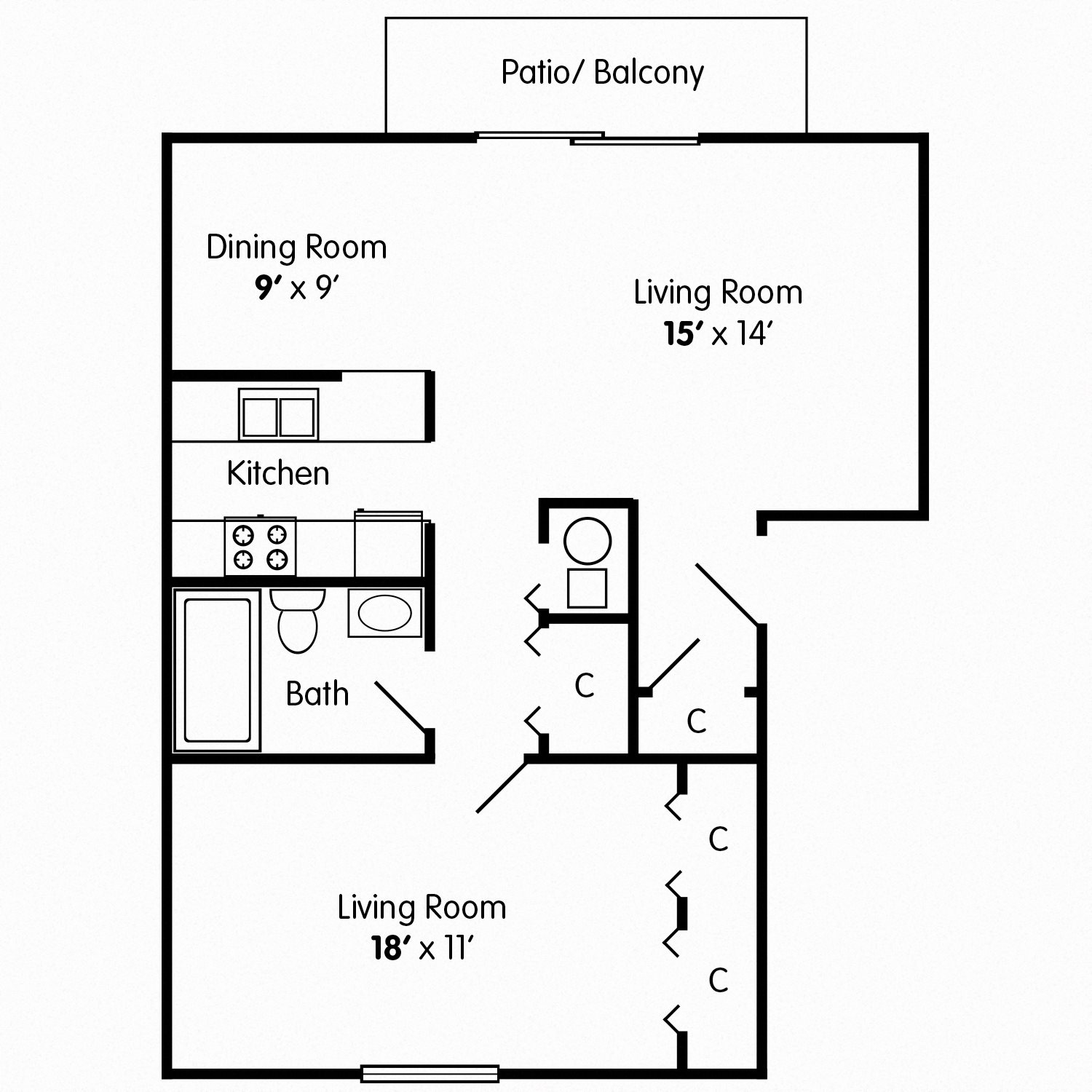 1 Bedroom Apartment Toledo, OH Cheap Toledo, OH Apartments