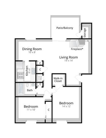 East Indianapolis Two Bedroom Apartment