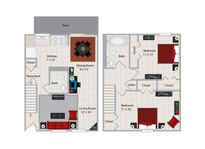 2 Bedroom Townhome in Flint, Michigan Flint Michigan Apartment