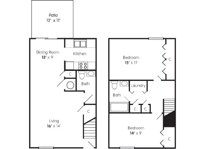 Two Bedroom Apt Greenwood Indiana Greenwood IN Townhome