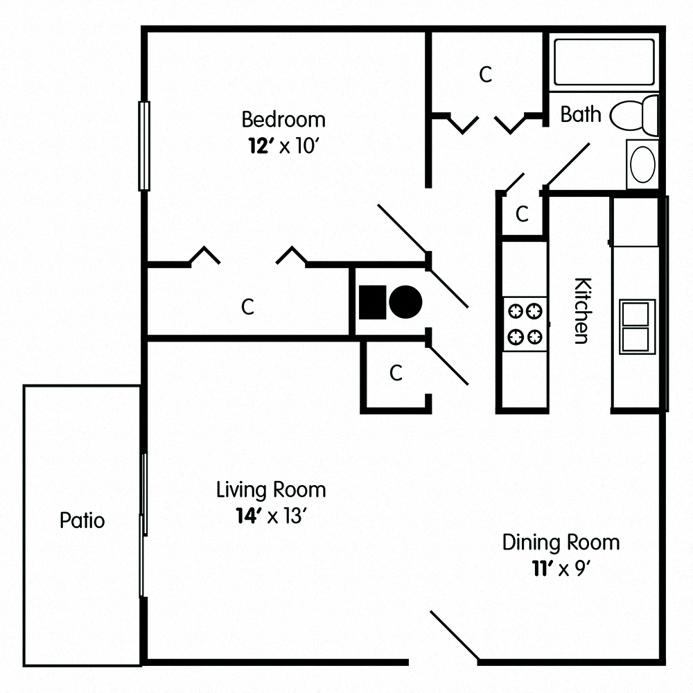 One Bedroom Apartment