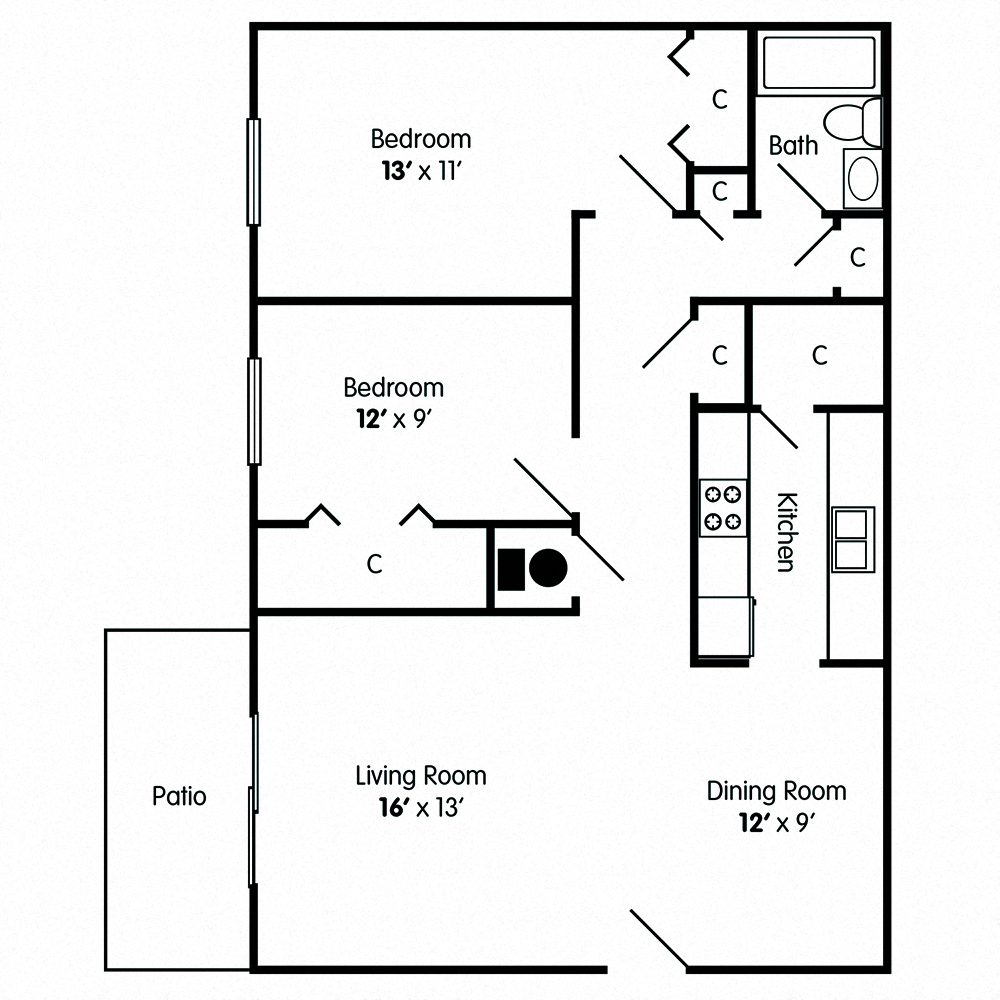 Two Bedroom Apartment