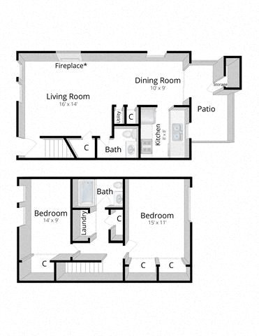 Two Bedroom Eagle Creek Townhome