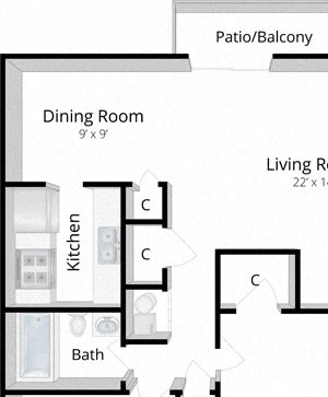 2 Bedroom Apartment