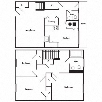 3 Bedroom Townhome: The Oxford Floor Plan 4