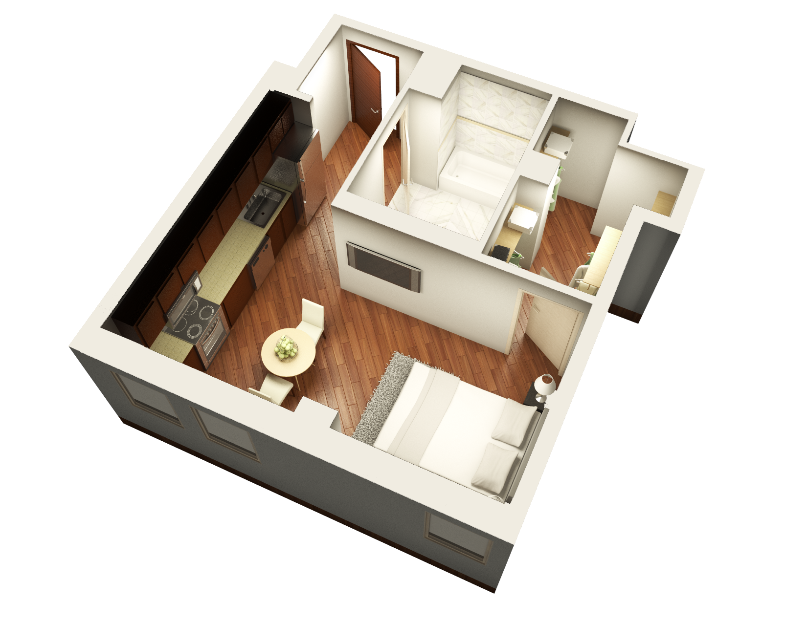Studio Floor Plan Uptown Chicago Studio for rent Uptown Chicago