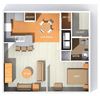 One Bedroom One Bath Floor Plan One Bedroom One Bath Floor Plan at Kenyon Square Apartments in Westerville, Columbus, OH
