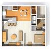 SUITE H8 1 Bed 1 Bath Floor Plan SUITE H8 1 Bed 1 Bath Floor Plan at Kenyon Square Apartments in Westerville, Columbus, OH