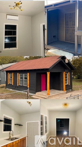 A collage of four different house exteriors.