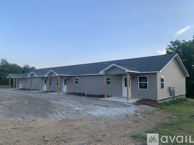 A row of houses are available for purchase.