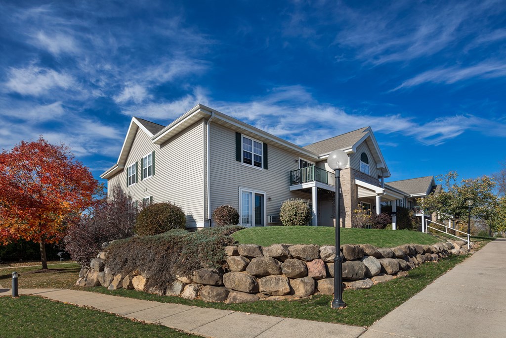 Corner View of Building at Luann Place Apartments, Madison