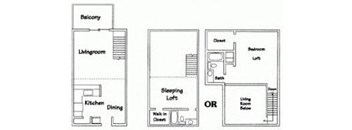 1 Bedroom Loft