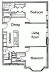 2 Bedroom 2 bath Ranch