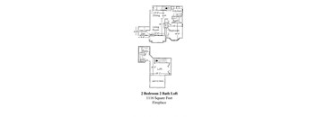 2 Bedroom 2 Bath Loft