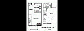 1 Bedroom 1 bathroom loft