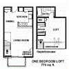 1 Bedroom 1 bathroom loft
