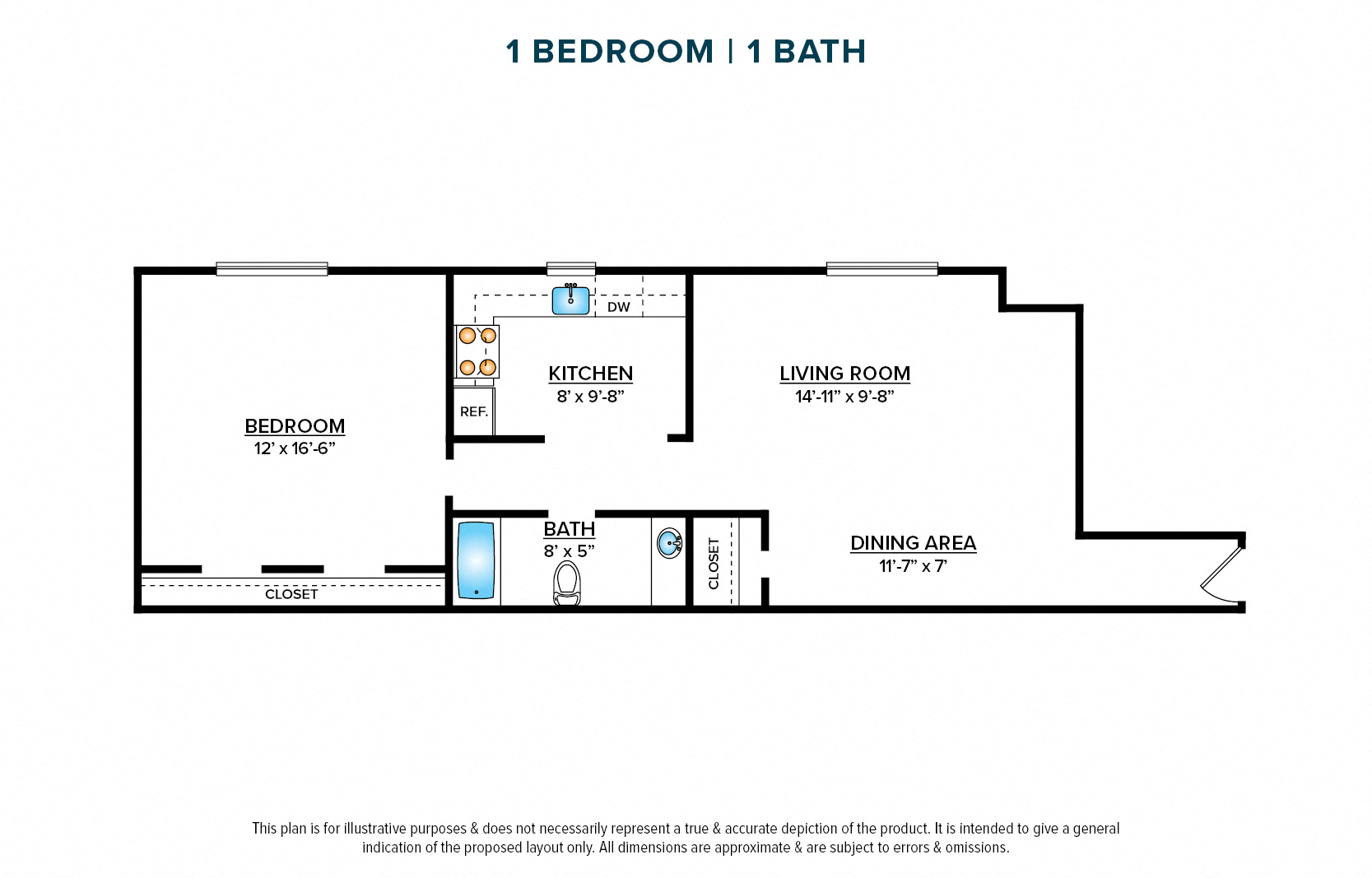 1 Bedroom Apartment