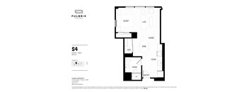 2d floorplan of a Studio apartment with one bathroom