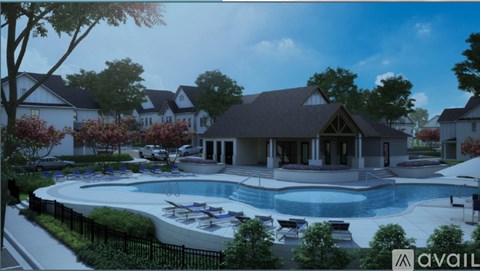A modern house with a pool in the backyard.