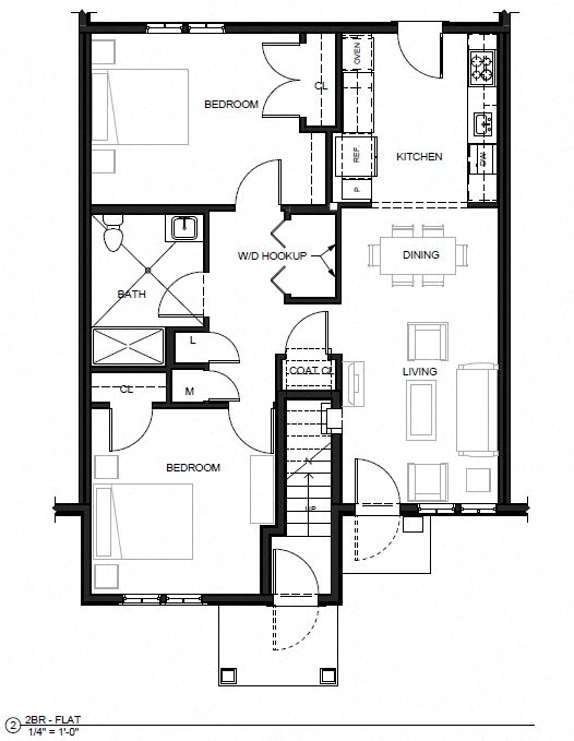 Canal Bluffs 2BR Flat