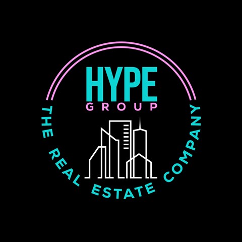 The image is a logo for a real estate company called Hype Group.