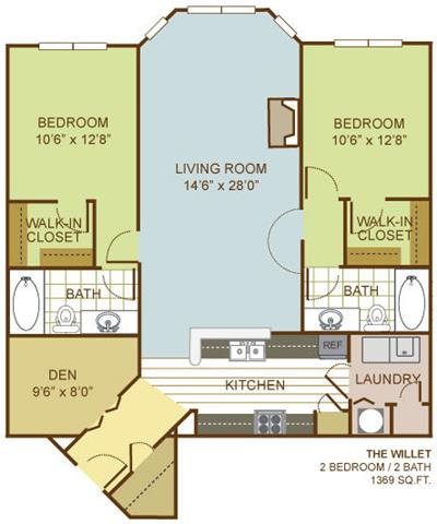 The Willett Floor Plan 13