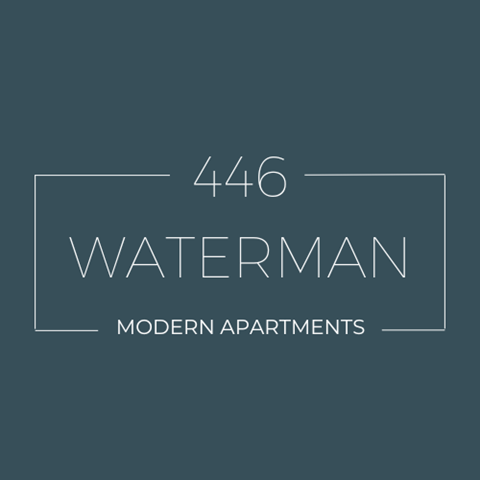 A modern apartment complex named Waterman is numbered 446.