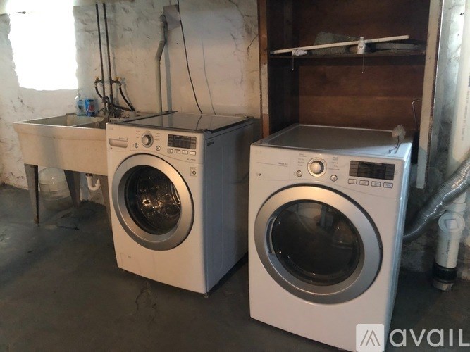 Two front loading washing machines are available for purchase.